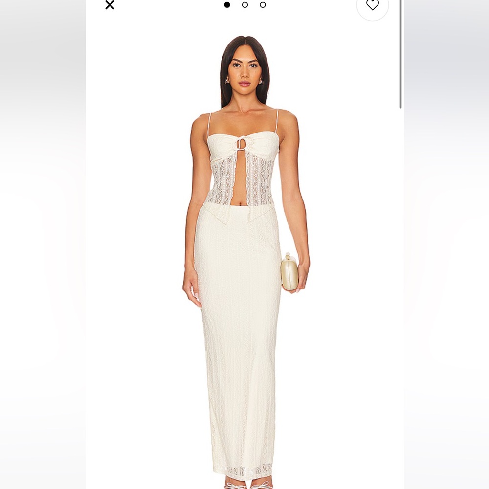 White lace two piece